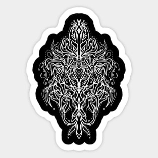 Tribal line art style art Sticker